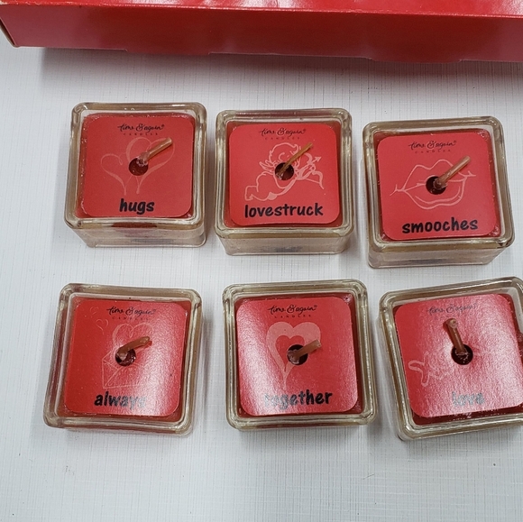 Ganz Time & Again Candle Red Votive Tealight Set Cinnamon Scented Valentines - Picture 2 of 16